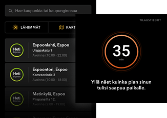 My M Room listaus ja jonotusnäkymät
